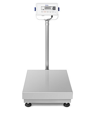 Picture shows a bench scale Puro® with indicator 