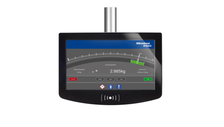 Immagine di un display con software prorecipe xt